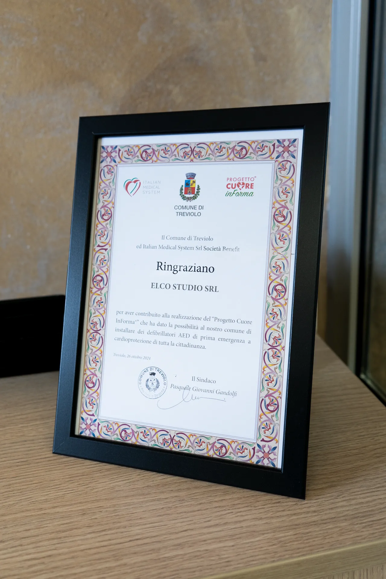 Certificazione Elco Studio SRL Treviolo BG